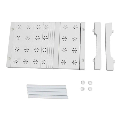Expandable Closet Shelf Organizer Adjustable Space Saving Wardrobe Sink Tension Shelf 24cm Width 22cm Height Length 27 to 38cm/10.6 to 15.0in In Australia - Darrahopens