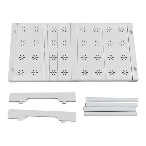 Expandable Closet Shelf Organizer Adjustable Space Saving Wardrobe Sink Tension Shelf 24cm Width 22cm Height Length 37 to 48cm/14.6 to 18.9in