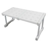 Expandable Closet Shelf Organizer Adjustable Space Saving Wardrobe Sink Tension Shelf 24cm Width 22cm Height Length 37 to 48cm/14.6 to 18.9in