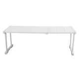 Expandable Shelf Stackable 121lb Load Bearing Divider Storage Rack for Closet Cabinet Cupboard Length 67‑88cm / 26.4‑34.6in In Australia - Darrahopens