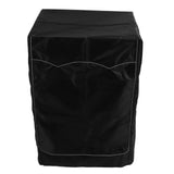 Washing Machine Cover Washer Dryer Cover Suit Most Front Load Waterproof Suncreen Dustproof All Weather Protection Black 60x60x88cm / 23.6x23.6x34.6in