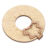 Wooden Music Circle Wheel Educational Rugged Adjustable Durable Circle of Fifths Wheel for Musician In Australia - Darrahopens