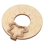 Wooden Music Circle Wheel Educational Rugged Adjustable Durable Circle of Fifths Wheel for Musician In Australia - Darrahopens