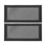2Pcs Baby Proof Vent Cover Child Proof Safe Soft Silicone for Home Floor Catch Debris Hair Insect Black