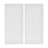 2Pcs Baby Proof Vent Cover Child Proof Safe Soft Silicone for Home Floor Catch Debris Hair Insect White
