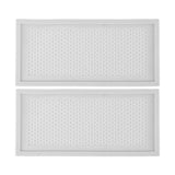 2Pcs Baby Proof Vent Cover Child Proof Safe Soft Silicone for Home Floor Catch Debris Hair Insect White
