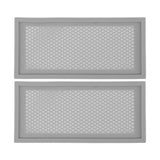2Pcs Baby Proof Vent Cover Child Proof Safe Soft Silicone for Home Floor Catch Debris Hair Insect Gray