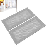 2Pcs Baby Proof Vent Cover Child Proof Safe Soft Silicone for Home Floor Catch Debris Hair Insect Gray