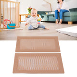 2Pcs Baby Proof Vent Cover Child Proof Safe Soft Silicone for Home Floor Catch Debris Hair Insect Pink
