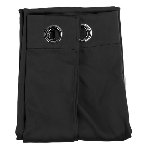 Grommet Blackout Curtains Punch Free Thermal Insulated Room Darkening Curtains for Bedroom Living Room Black 132x213cm / 52.0x83.9in In Australia - Darrahopens