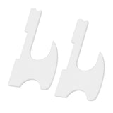 2PCS Lightsaber Stand Wall Mount Holder Acrylic Easy Installation Wand Stand for Wand Cosplay White