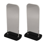 2Pcs Acrylic Boxing Glove Stand Vertical Boxing Glove Display Stand Acrylic Gloves Holder Black