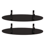 2PCS Pen Holder Display Stand Acrylic Desktop Pen Showcase Rack Organizer for Makeup Brush Paintbrush Home School Office Black In Australia - Darrahopens