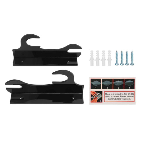 2 Pcs Samurai Knife Holder Wall Mounted Samurai Sword Holder Sword Wall Display Rack Black In Australia - Darrahopens