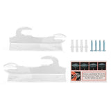 2 Pcs Samurai Knife Holder Wall Mounted Samurai Sword Holder Sword Wall Display Rack Transparent In Australia - Darrahopens
