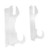 2 Pcs Samurai Knife Holder Wall Mounted Samurai Sword Holder Sword Wall Display Rack Transparent In Australia - Darrahopens