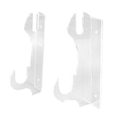 2 Pcs Samurai Knife Holder Wall Mounted Samurai Sword Holder Sword Wall Display Rack Transparent In Australia - Darrahopens