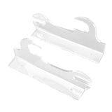2 Pcs Samurai Knife Holder Wall Mounted Samurai Sword Holder Sword Wall Display Rack Transparent