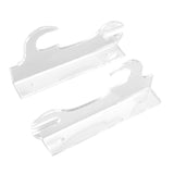 2 Pcs Samurai Knife Holder Wall Mounted Samurai Sword Holder Sword Wall Display Rack Transparent