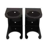 2PCS Baseball Bat Wall Stand Acrylic Wall Mounted Ball Holder Rack Baseball Bat Display Shelf for Home Stadium Office Collection Black