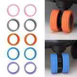 Luggage Wheels Cover Silicone Noise Reduction Shock Absorb Colorful Soft Suitcase Wheels Protective Cover