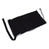 Airplane Seat Extender for Kids Canvas Portable Toddler Travel Bed Airplane Footrest Hammock for Flights Black
