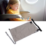 Airplane Seat Extender for Kids Canvas Portable Toddler Travel Bed Airplane Footrest Hammock for Flights Grey