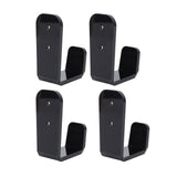 4PCS Hockey Stick Rack Black Acrylic Hockey Stick Holder Wall Mount Versatile Hockey Stick Hanger for Club Bar Garage