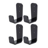 4PCS Hockey Stick Rack Black Acrylic Hockey Stick Holder Wall Mount Versatile Hockey Stick Hanger for Club Bar Garage
