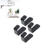 4PCS Hockey Stick Rack Black Acrylic Hockey Stick Holder Wall Mount Versatile Hockey Stick Hanger for Club Bar Garage