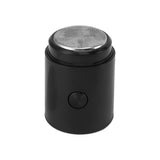 Mini Electric Beard Trimmer for Men Rechargeable Portable Travel Pocket Beard Trimmer for Mustache Stubble Body Grooming Black Vertical Stripe Style