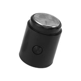 Mini Electric Beard Trimmer for Men Rechargeable Portable Travel Pocket Beard Trimmer for Mustache Stubble Body Grooming Black Vertical Stripe Style