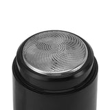 Mini Electric Beard Trimmer for Men Rechargeable Portable Travel Pocket Beard Trimmer for Mustache Stubble Body Grooming Black Vertical Stripe Style
