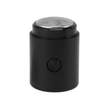 Mini Electric Beard Trimmer for Men Rechargeable Portable Travel Pocket Beard Trimmer for Mustache Stubble Body Grooming Black Glossy Style