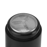 Mini Electric Beard Trimmer for Men Rechargeable Portable Travel Pocket Beard Trimmer for Mustache Stubble Body Grooming Black Glossy Style