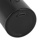 Mini Electric Beard Trimmer for Men Rechargeable Portable Travel Pocket Beard Trimmer for Mustache Stubble Body Grooming Black Glossy Style