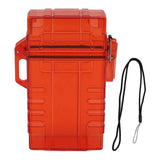 Cigarette Case 20 Capacity Plastic Cigarette Box Sealed Waterproof Cigarette Container Organizer Transparent Red In Australia - Darrahopens