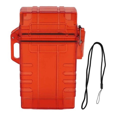 Cigarette Case 20 Capacity Plastic Cigarette Box Sealed Waterproof Cigarette Container Organizer Transparent Red In Australia - Darrahopens