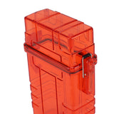 Cigarette Case 20 Capacity Plastic Cigarette Box Sealed Waterproof Cigarette Container Organizer Transparent Red