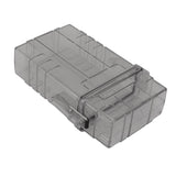 Cigarette Case 20 Capacity Plastic Cigarette Box Sealed Waterproof Cigarette Container Organizer Transparent Black