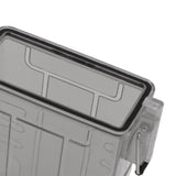 Cigarette Case 20 Capacity Plastic Cigarette Box Sealed Waterproof Cigarette Container Organizer Transparent Black