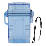 Cigarette Case 20 Capacity Plastic Cigarette Box Sealed Waterproof Cigarette Container Organizer Transparent Blue In Australia - Darrahopens