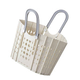 Laundry Basket Multifunction Plastic Foldable Clothes Hamper with Handles for Home Bathroom White In Australia - Darrahopens