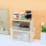 Tea Bag Storage Rack Wall Hanging Space Saving Tea Bag Box for Coffee Capsule Snacks Home Office Cream Yellow In Australia - Darrahopens