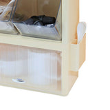 Tea Bag Storage Rack Wall Hanging Space Saving Tea Bag Box for Coffee Capsule Snacks Home Office Cream Yellow