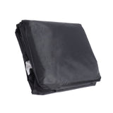 Outdoor Chair Cover Black Oxford Cloth Waterproof Wind Dust UV Proof Furniture Cover with Buckle Adjustable Drawstring