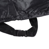 Outdoor Chair Cover Black Oxford Cloth Waterproof Wind Dust UV Proof Furniture Cover with Buckle Adjustable Drawstring