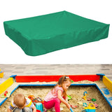 Green Sandbox Cover Square Sandbox Pool Protective Cover Sandbox Canopy with Drawstring 150X150cm