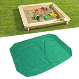 Green Sandbox Cover Square Sandbox Pool Protective Cover Sandbox Canopy with Drawstring 150X150cm