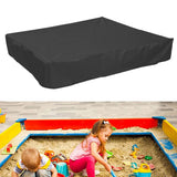 Sandbox Cover with Drawstring Square Dust Proof Anti UV Waterproof Multifunctional Oxford Cloth Sandpit Pool Cover for Outdoor Garden 150x150cm / 59.1x59.1in